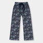 GirlsDenim Blue Flower Jacquard Trouser