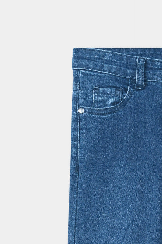 Girls Light Blue Flare Pant