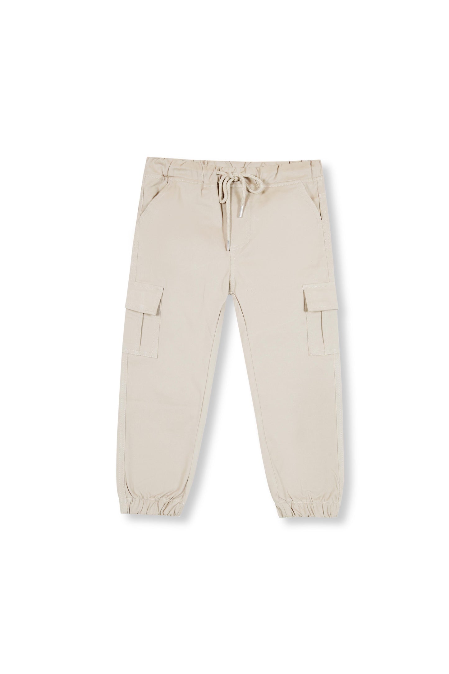 Boys Jogger Cotton 6 Pocket Cargo Trouser Light Brown Color