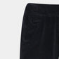 Girls Wide Leg Black Velvet Trouser