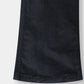 Girls Wide Leg Black Velvet Trouser