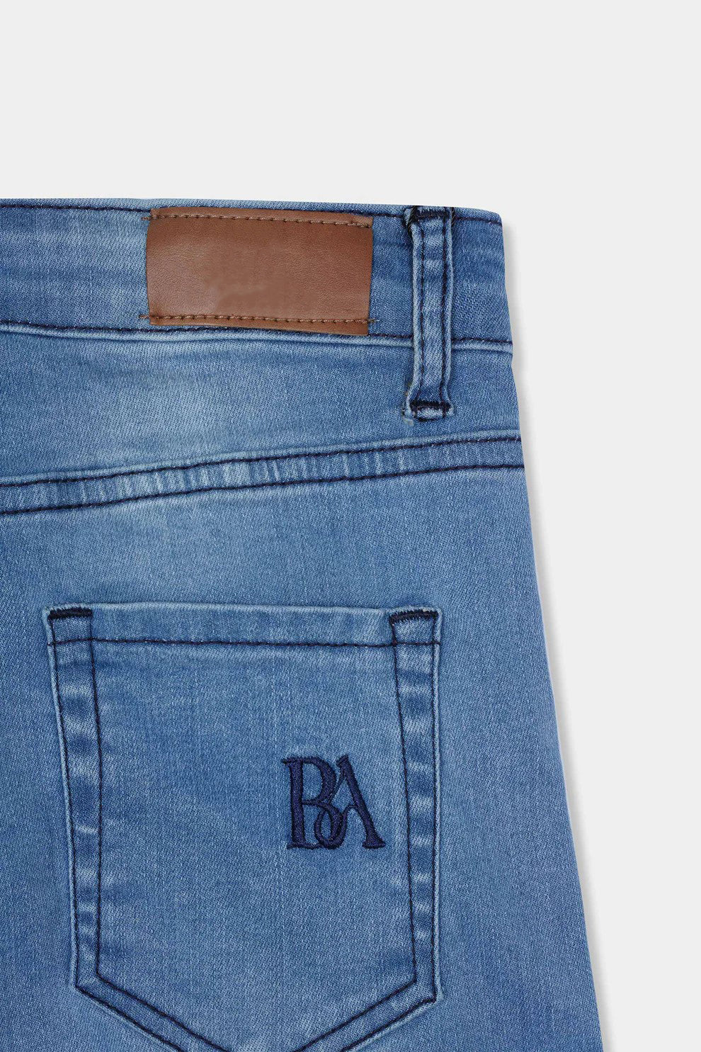 Boys Straight fit Light Blue Six Pocket Pants
