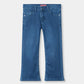 Girls Light Blue Flare Pant