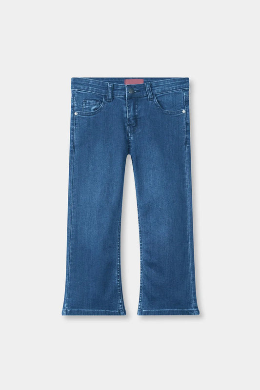 Girls Light Blue Flare Pant