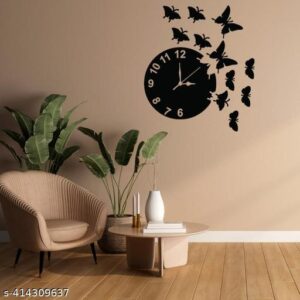 Beautiful Butterfly Wooden Wall clock
