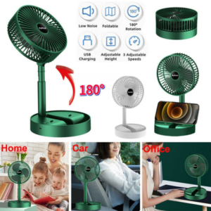 Rechargeable – Telescopic Folding Fan