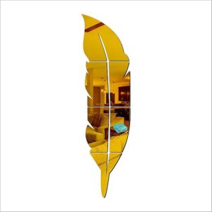3d Acrylic Wall Leaf Mirror Reflection