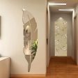 3d Acrylic Wall Leaf Mirror Reflection